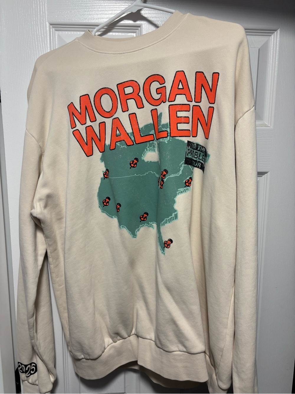 Morgan Wallen 2025 Tour Crewneck Sweatshirt.